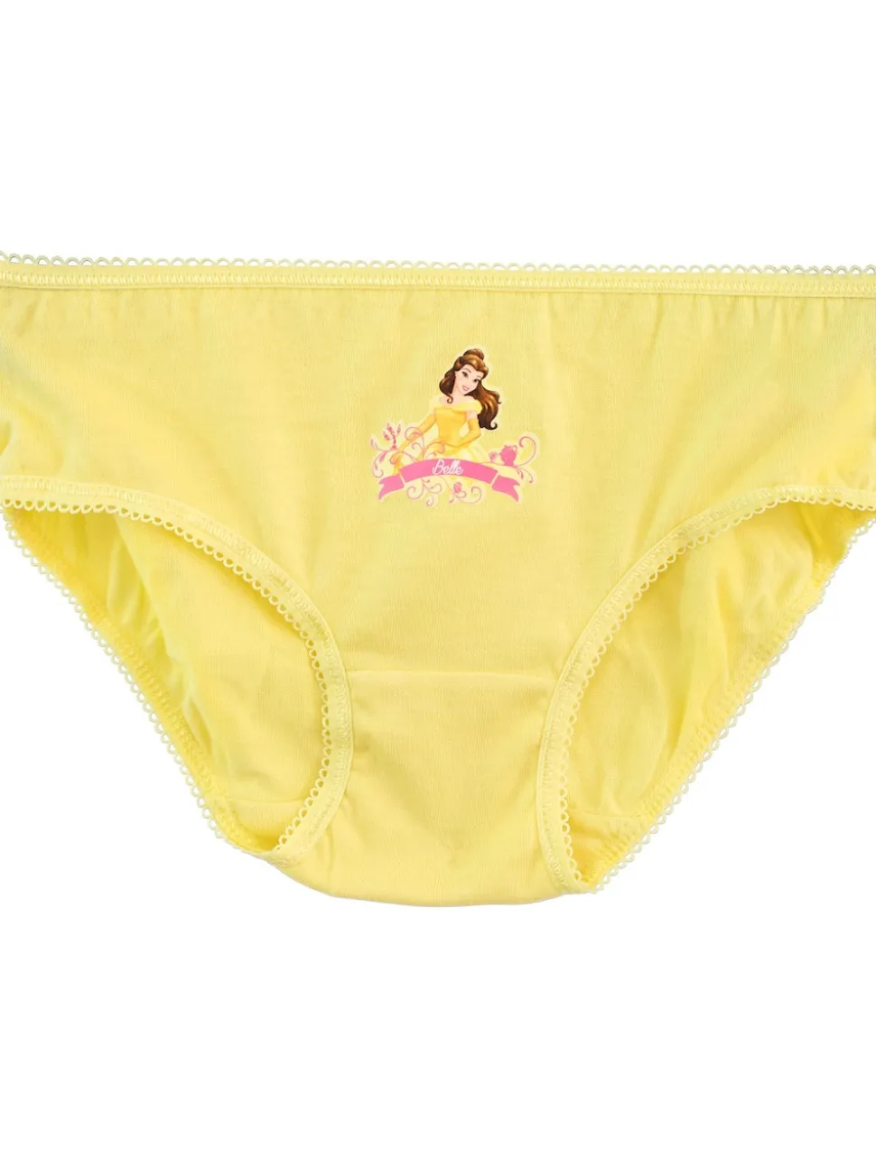 Character Pink Disney Princess 100% Cotton Briefs 5 Pack