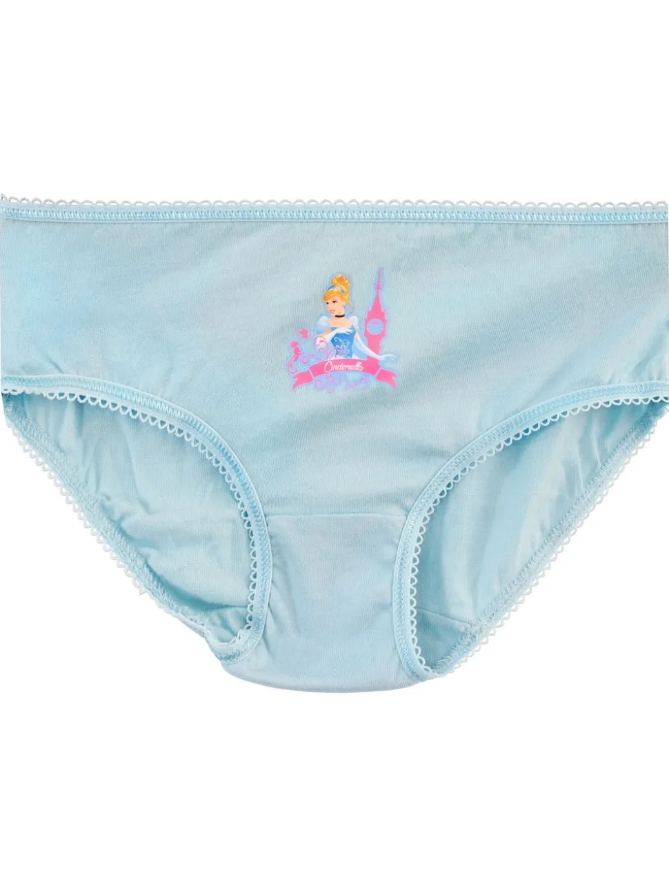 Character Pink Disney Princess 100% Cotton Briefs 5 Pack