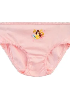 Character Pink Disney Princess 100% Cotton Briefs 5 Pack