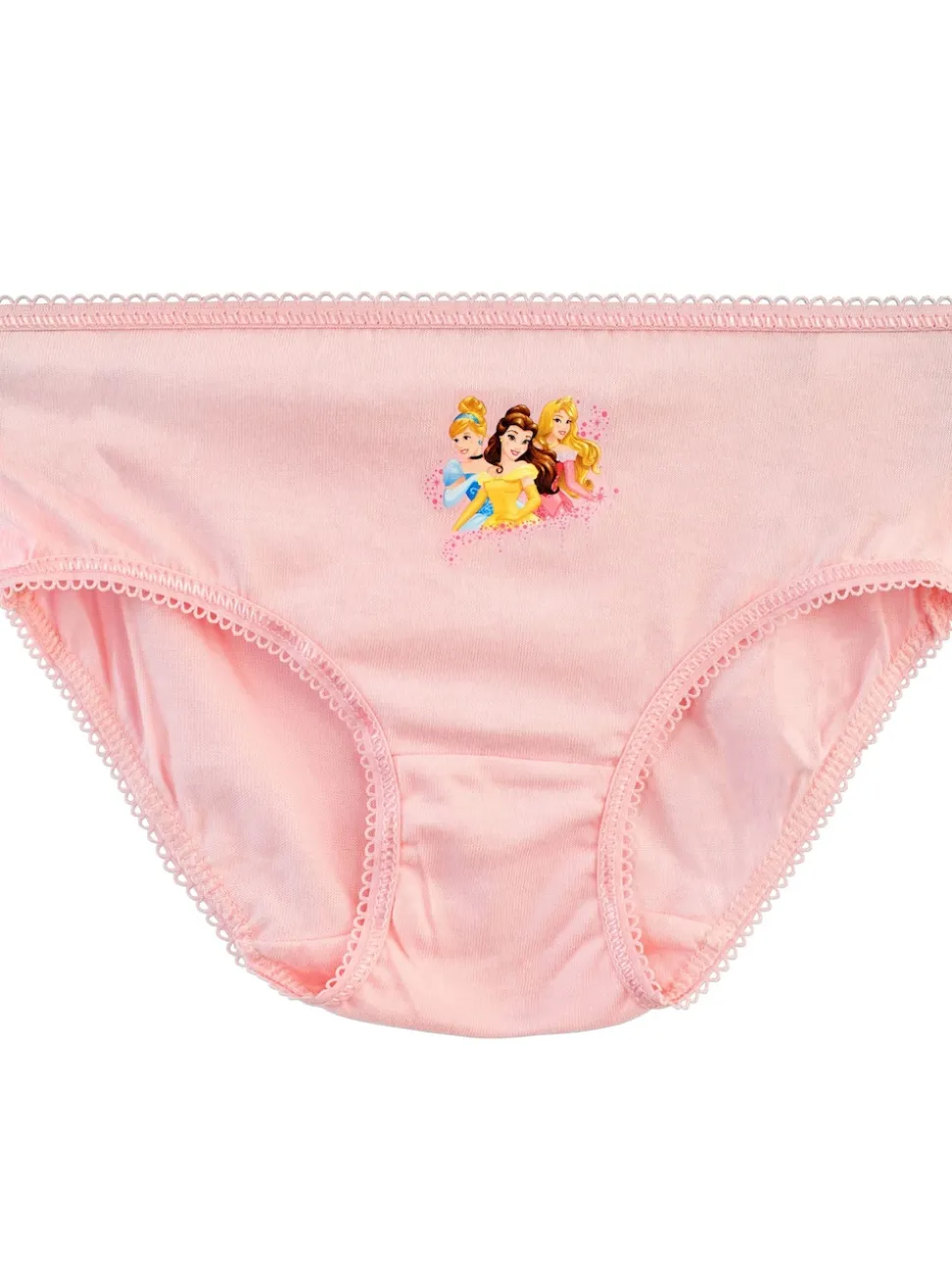 Character Pink Disney Princess 100% Cotton Briefs 5 Pack