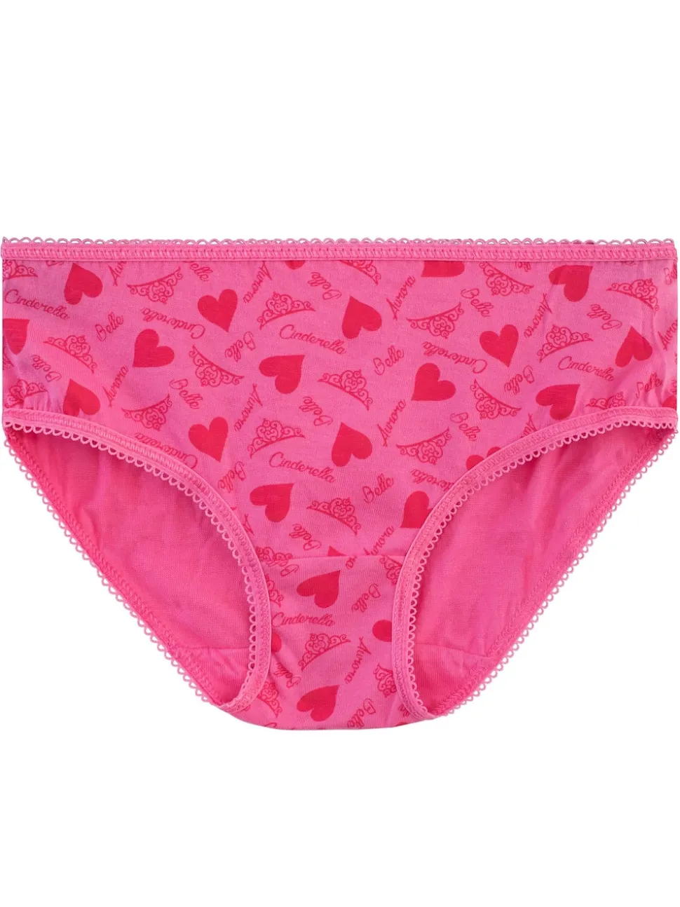 Character Pink Disney Princess 100% Cotton Briefs 5 Pack