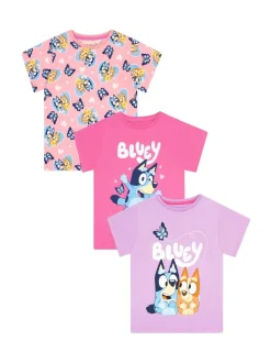 Character Pink Girls 100% Cotton T-Shirts 3 Pack