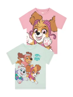 Character Pink Girls PAW Patrol T-Shirts 2 Pack