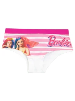 Character Pink Kids Barbie Multipack 100% Cotton Briefs 5 Packs