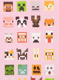 Character Pink Minecraft 100% Cotton T-Shirt