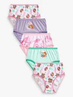 Character Pink Paw Patrol 100% Cotton Briefs 5 Pack
