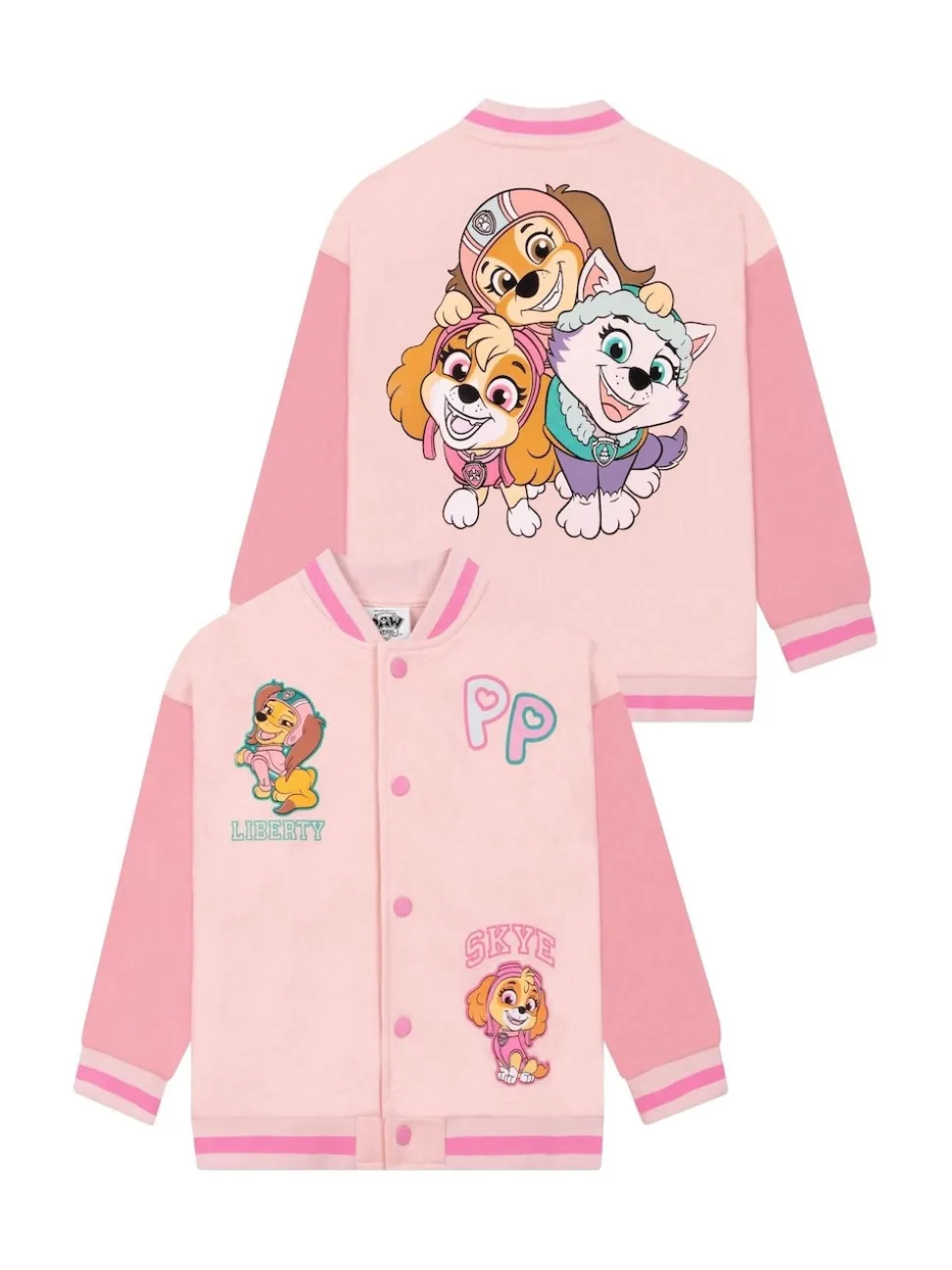 Character Pink PAW Patrol Liberty And Skye Varsity Jacket