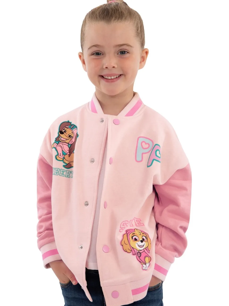Character Pink PAW Patrol Liberty And Skye Varsity Jacket