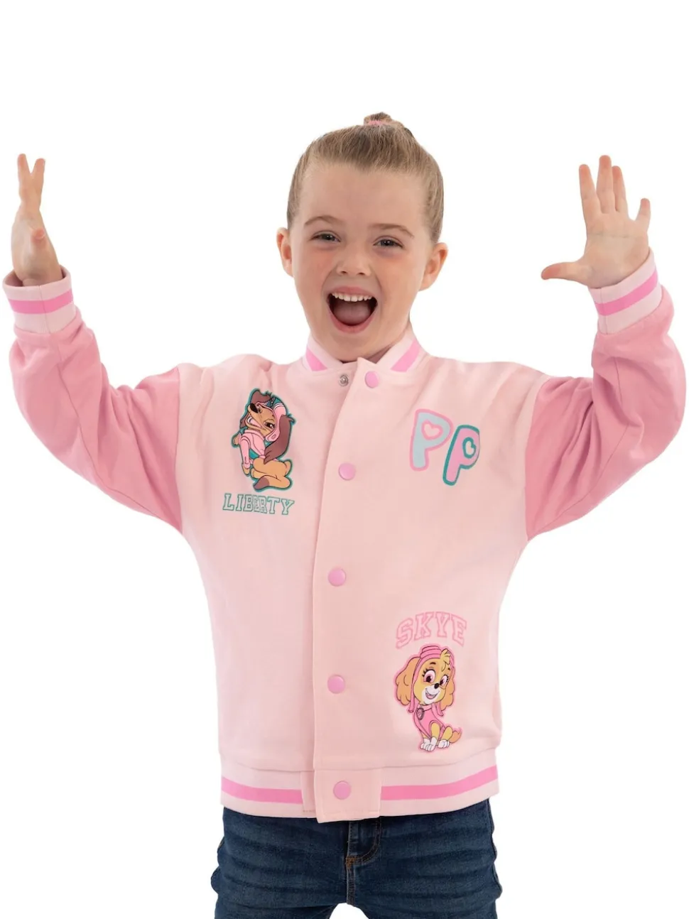 Character Pink PAW Patrol Liberty And Skye Varsity Jacket