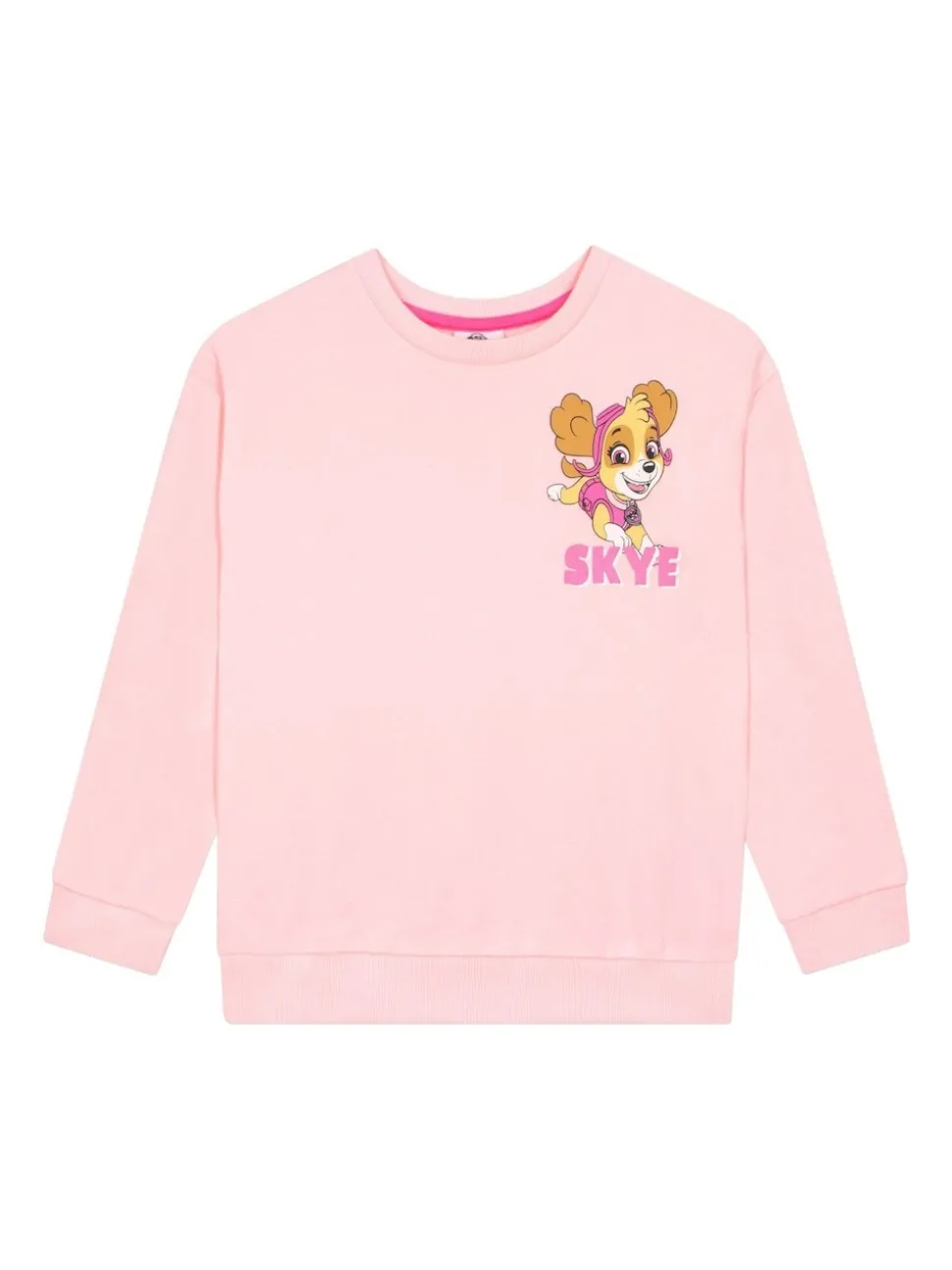Character Pink PAW Patrol Skye Glitter 100% Cotton Sweatshirt