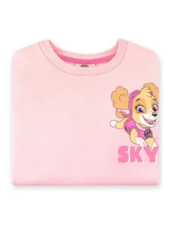 Character Pink PAW Patrol Skye Glitter 100% Cotton Sweatshirt