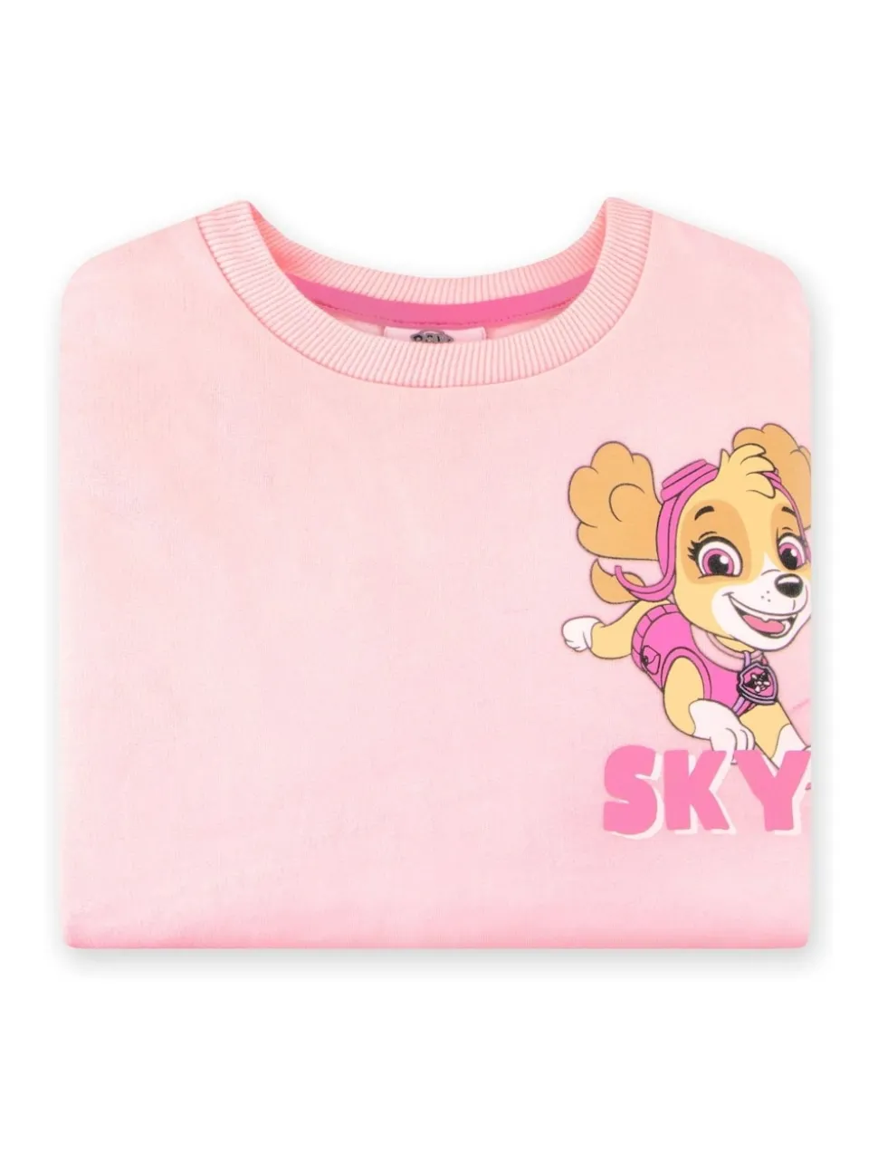 Character Pink PAW Patrol Skye Glitter 100% Cotton Sweatshirt