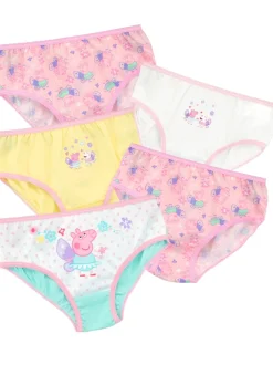 Character Pink Peppa Pig 100% Cotton Briefs 5 Pack