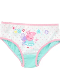 Character Pink Peppa Pig 100% Cotton Briefs 5 Pack