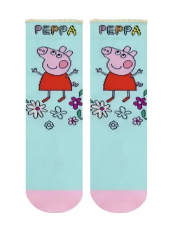 Character Pink Peppa Pig 3 Pack Ankle Socks