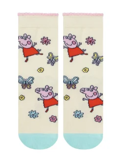 Character Pink Peppa Pig 3 Pack Ankle Socks