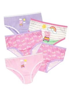 Character Pink Peppa Pig Rainbow Underwears 5 Pack