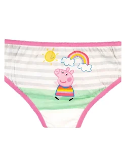 Character Pink Peppa Pig Rainbow Underwears 5 Pack