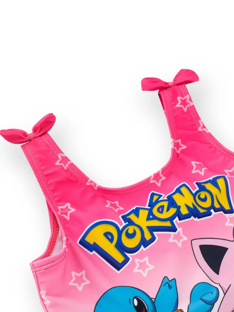 Character Pink Pokemon Girls Printed Tie Swimsuit