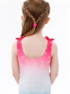 Character Pink Pokemon Girls Printed Tie Swimsuit