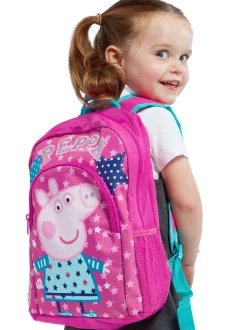 Character Pink Stars and Hearts Peppa Pig Backpack