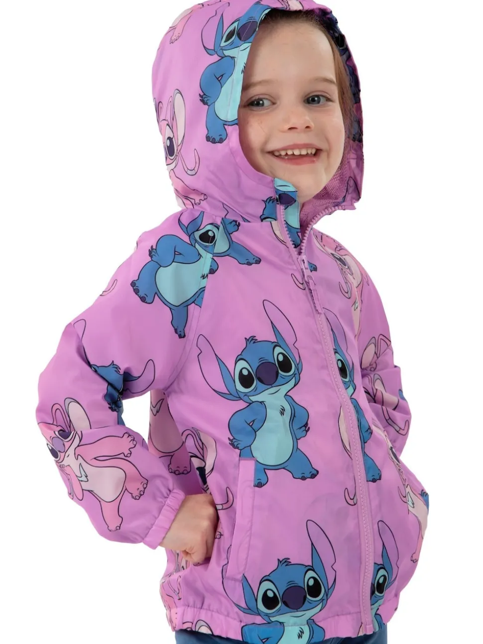 Character Purple Disney Lilo & Stitch Girls Raincoat