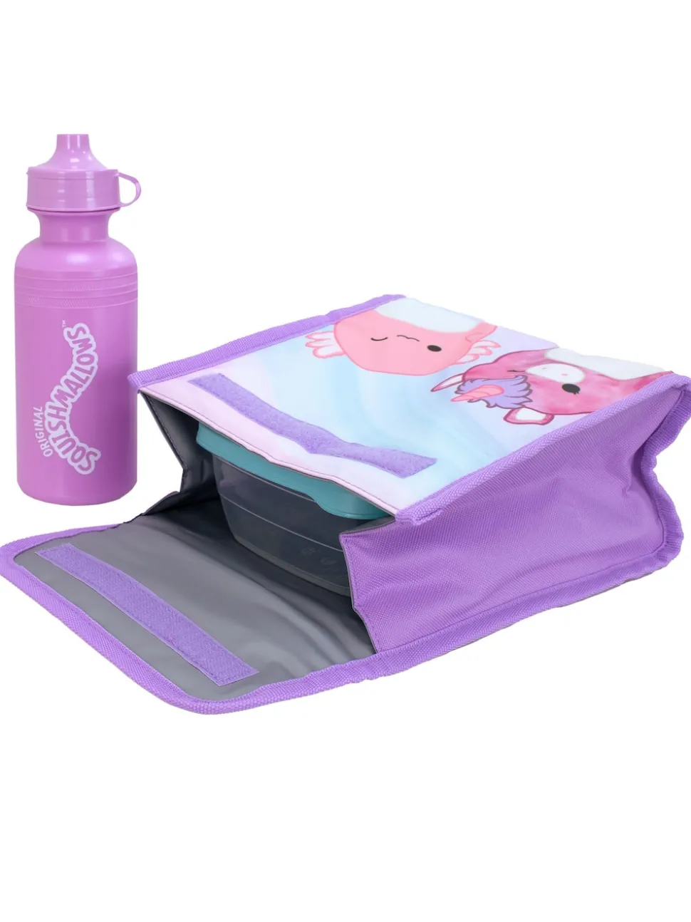 Character Purple Squishmallows 4 Pc Backpack Set