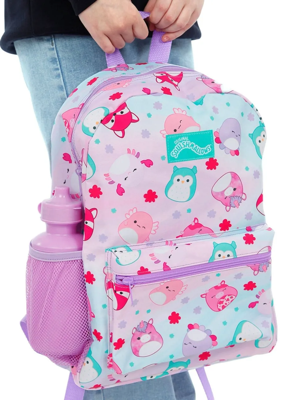 Character Purple Squishmallows 4 Pc Backpack Set