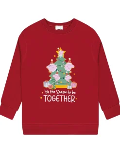 Character Red Peppa Pig Christmas Sweatshirt