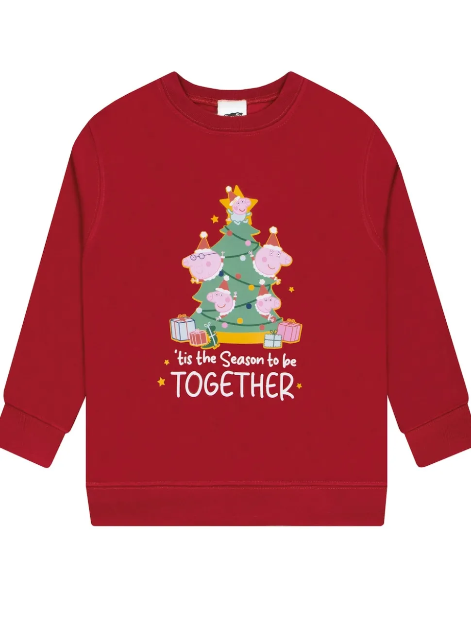 Character Red Peppa Pig Christmas Sweatshirt