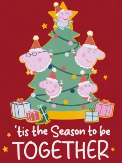 Character Red Peppa Pig Christmas Sweatshirt