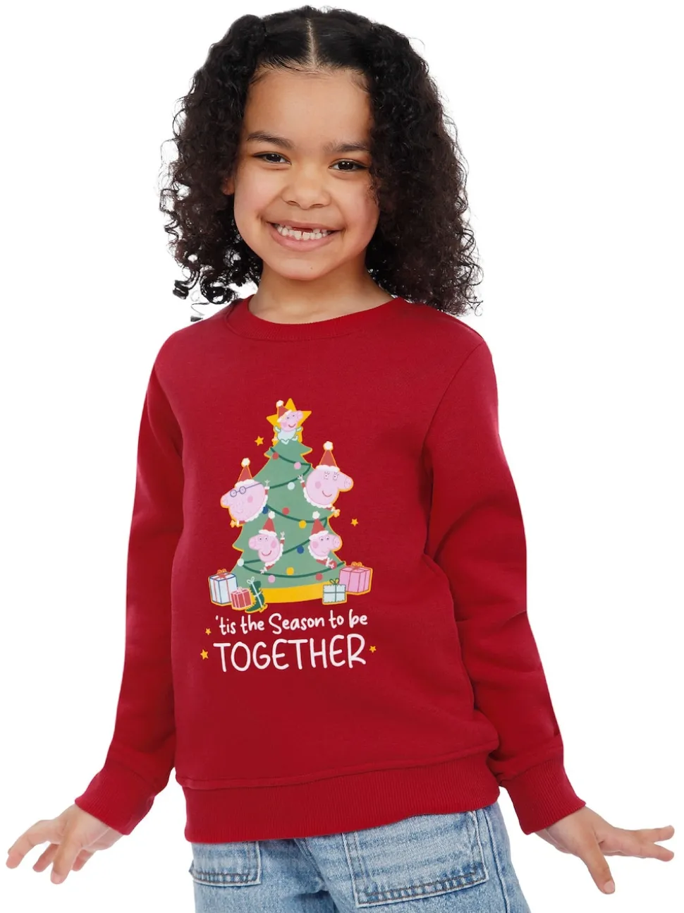 Character Red Peppa Pig Christmas Sweatshirt