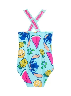 Character Yellow Blue Disney Lilo and Stitch Swimsuit and Scrunchie Set