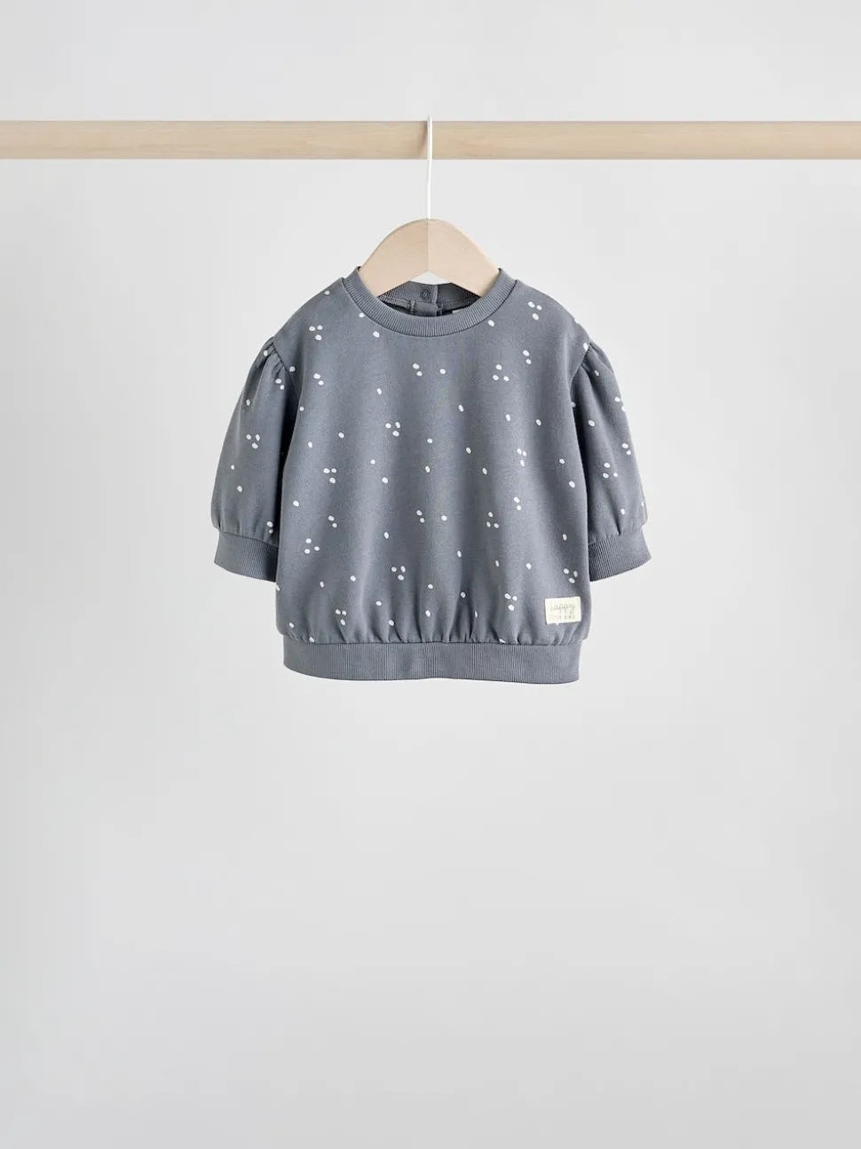 Charcoal Grey & Cream Baby Sweatshirt & Joggers 6 Piece Set (0mths-2yrs)