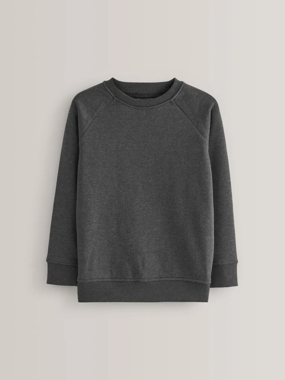 Charcoal Crew Neck School Sweater (3-17yrs)