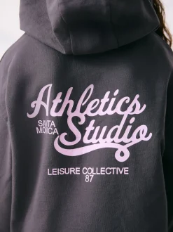 Charcoal Graphic Print Hoodie Leggings Set (3-16yrs)
