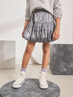 Charcoal Grey Bubble Hem Skirt (3-16yrs)