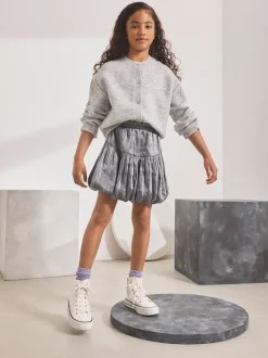 Charcoal Grey Bubble Hem Skirt (3-16yrs)
