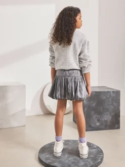 Charcoal Grey Bubble Hem Skirt (3-16yrs)
