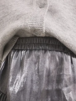 Charcoal Grey Bubble Hem Skirt (3-16yrs)
