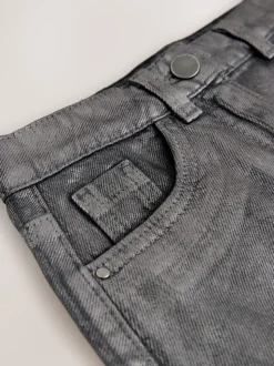 Charcoal Grey Foil Printed Mini Skirt (3-16yrs)