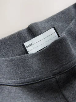 Charcoal Grey Longer Length Pull-On Cotton Rich Stretch Boot Cut School Trousers (3-16yrs)
