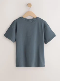 Charcoal Grey Oversized 100% Cotton Disney Lilo and Stitch T-Shirt (3-16yrs)