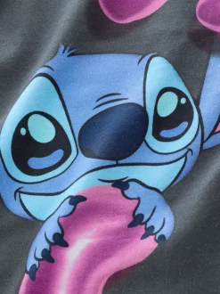 Charcoal Grey Oversized 100% Cotton Disney Lilo and Stitch T-Shirt (3-16yrs)