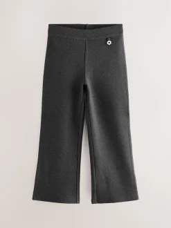 Charcoal Grey 2 Pack Pull-On Cotton Rich Stretch Boot Cut School Trousers (3-17yrs)