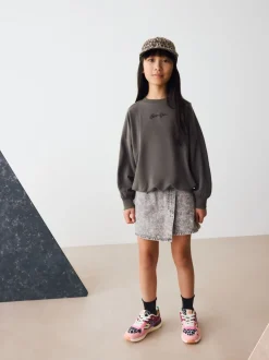 Charcoal Grey Sports Club Sweat Top (3-16yrs)
