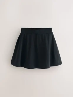 Clarks Black Jersey School Skort