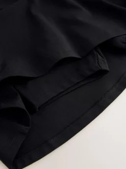 Clarks Black Jersey School Skort