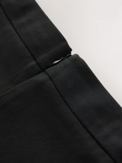 Clarks Black Peplum Woven School Skirt