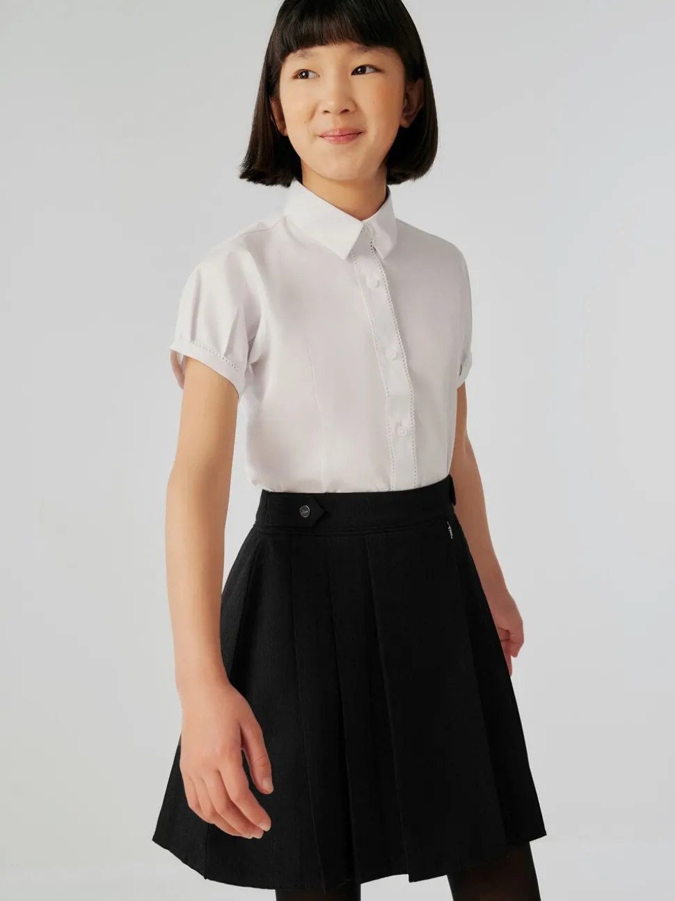 Clarks Black Pleated School Skirt